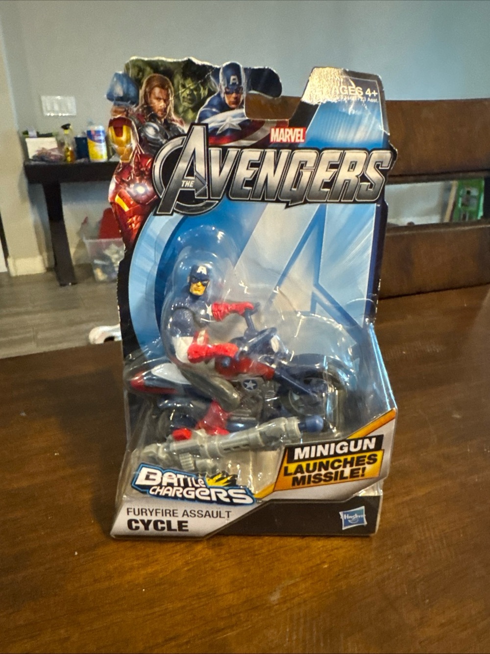 Marvel Avengers Furyfire Assault Cycle Toy - Blue & Red